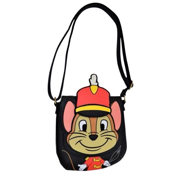 NWT Disney Parks Loungefly Dumbo Timothy Mouse Crossbody Shoulder Bag Purse - Picture 2 of 15
